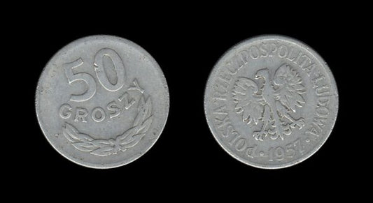 Poland Poljska 50 Groszy 1957