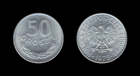 Poland Poljska 50 Groszy 1975