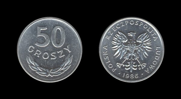 Poland Poljska 50 Groszy 1986