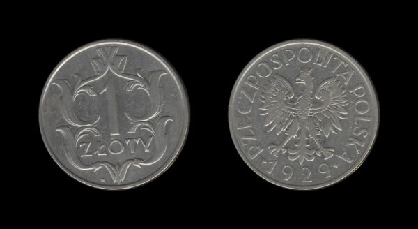 Poland Poljska 1 Zloty 1929