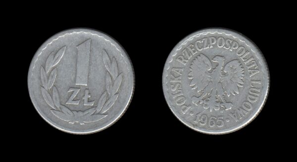 Poland Poljska 1 Zloty 1965