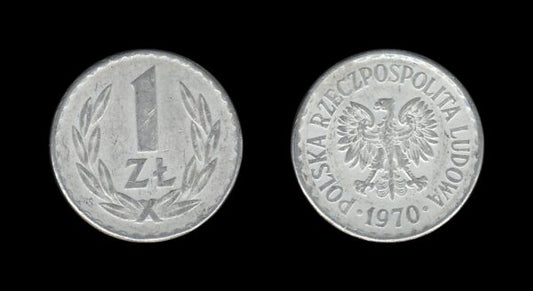 Poland Poljska 1 Zloty 1970