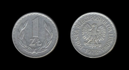 Poland Poljska 1 Zloty 1972