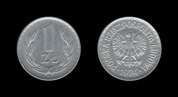 Poland Poljska 1 Zloty 1974