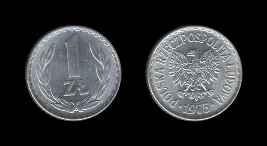 Poland Poljska 1 Zloty 1975