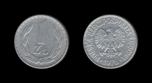 Poland Poljska 1 Zloty 1976