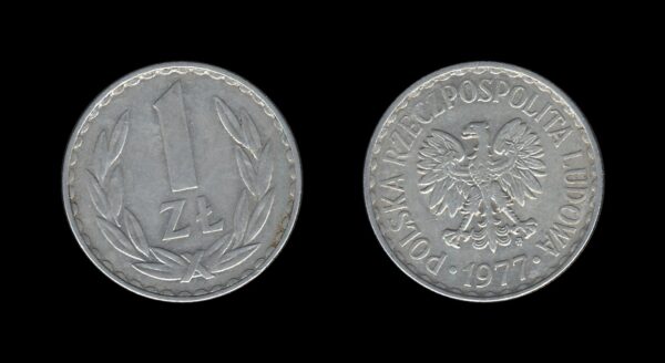 Poland Poljska 1 Zloty 1977