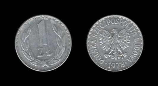 Poland Poljska 1 Zloty 1978