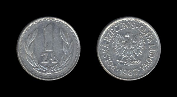 Poland Poljska 1 Zloty 1983