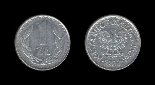 Poland Poljska 1 Zloty 1983