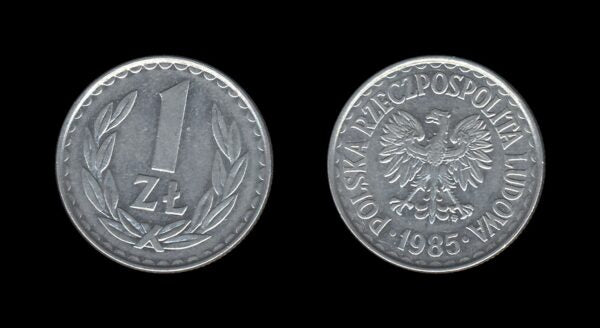 Poland Poljska 1 Zloty 1985