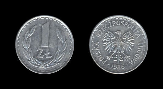 Poland Poljska 1 Zloty 1986