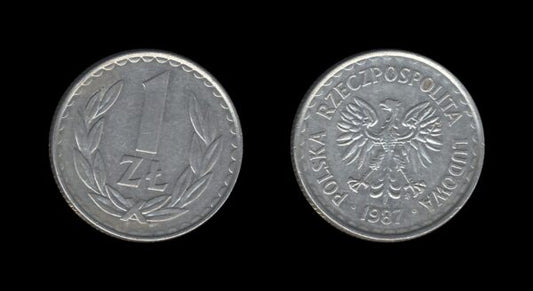 Poland Poljska 1 Zloty 1987