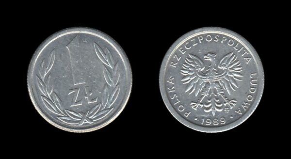 Poland Poljska 1 Zloty 1989