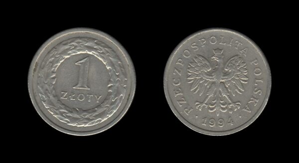 Poland Poljska 1 Zloty 1994