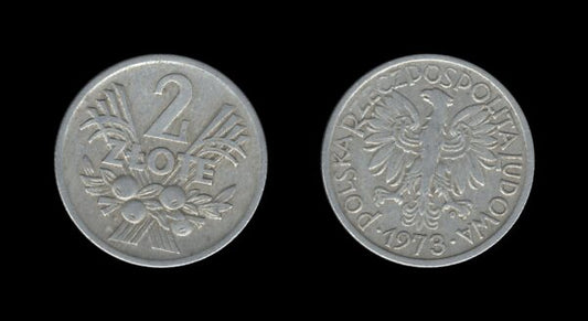 Poland Poljska 2 Zlote 1973