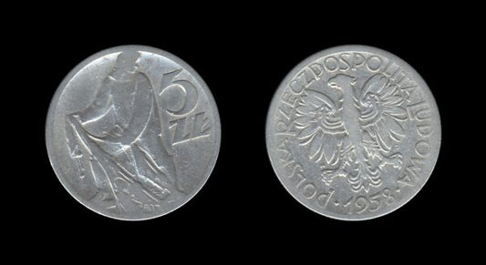 Poland Poljska 5 Zlotych 1958