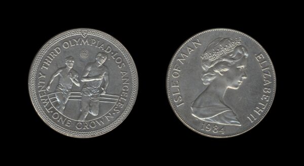 Isle of Man 1 Crown 1984 – Athletics – Elizabeth II