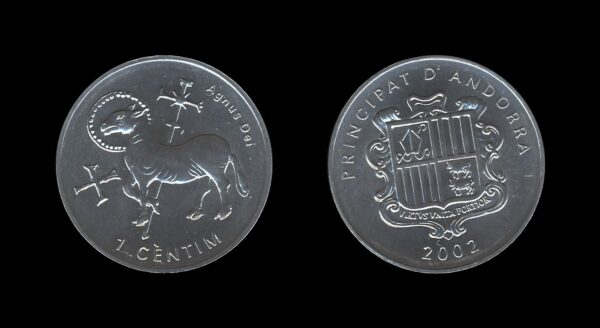 Andorra Andora 1 Centim 2002 – Agnus Dei