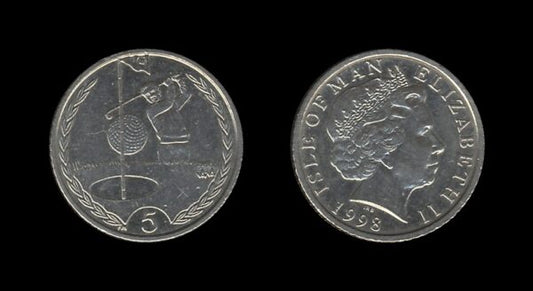 Isle of Man 5 Pence 1998 – Golf – Elizabeth II