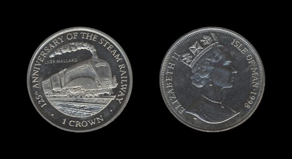 Isle of Man 1 Crown 1998 – LNER Mallard – Elizabeth II