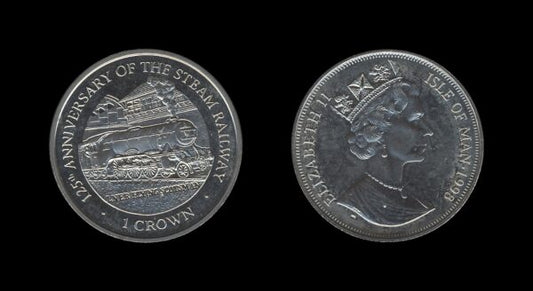 Isle of Man 1 Crown 1998 – LNER Flying Scotsman – Elizabeth II