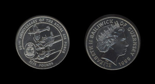 Guernsey 5 Pounds 1998 – RAF – Elizabeth II