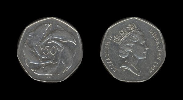 Gibraltar 50 Pence 1997 – Elizabeth II