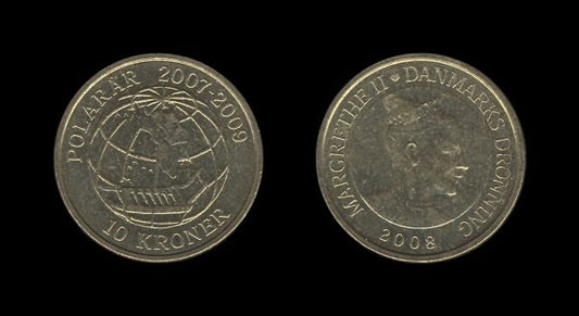 Denmark Danska 10 Kroner 2008 – Sirius – Margrethe II