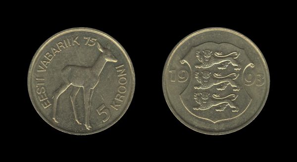 Estonia 5 Krooni 1993 – Independence