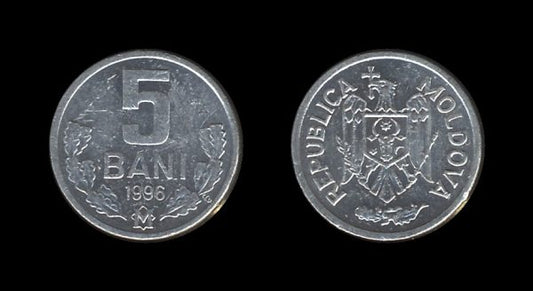 Moldova Moldavija 5 Bani 1996