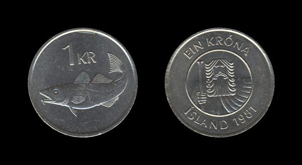 Iceland Island 1 Krona 1981