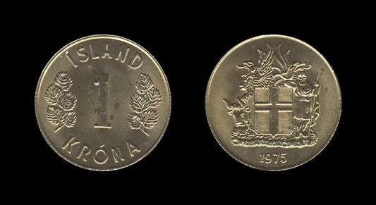 Iceland Island 1 Krona 1975