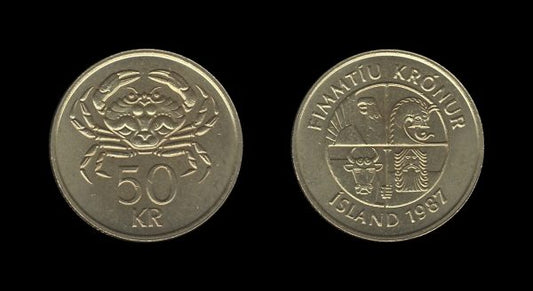 Iceland Island 50 Kronur 1987