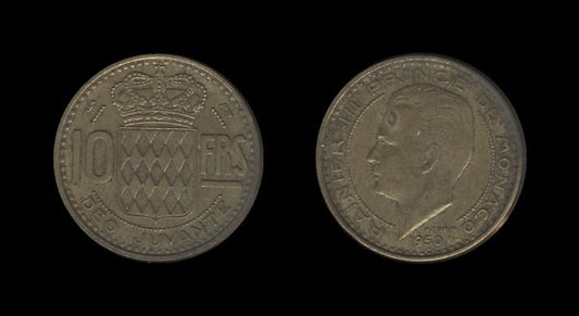 Monaco Monako 10 Francs 1950 – Rainier III