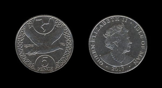 Isle of Man 5 Pence 2017 – Manx Shearwater – Elizabeth II