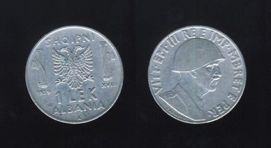 Albania Albanija 1 Lek 1939