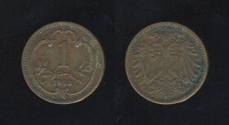 Austrougarska Austrija 1 Heller 1893