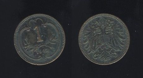 Austrougarska Austrija 1 Heller 1903