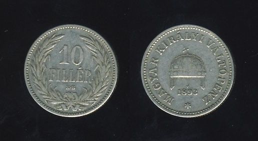 Austrougarska Mađarska 10 Heller 1893