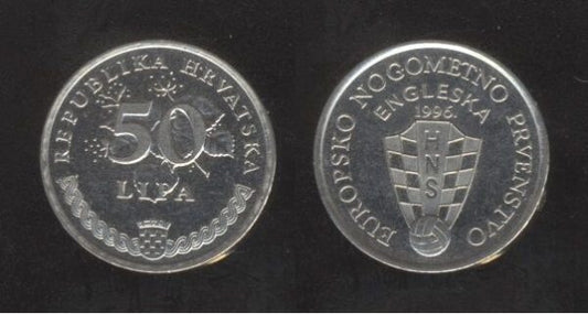 Hrvatska 50 lipa – Europsko nogometno prvenstvo – Engleska 1996.