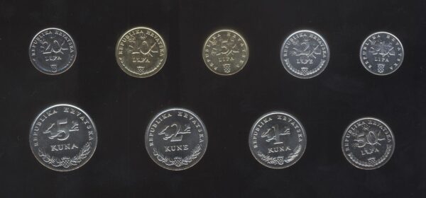 Hrvatska set kovanica 2022 UNC