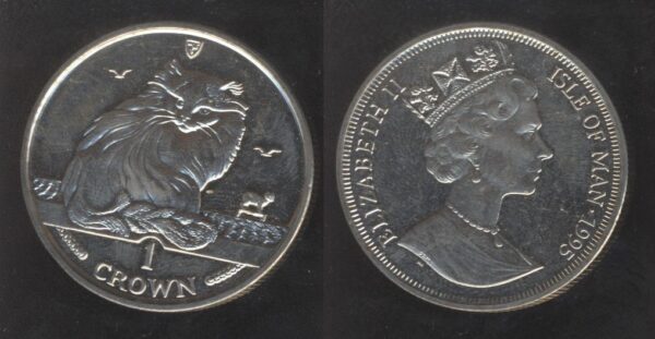 Isle Of Man 1 Crown 1995 Queen Elizabeth II