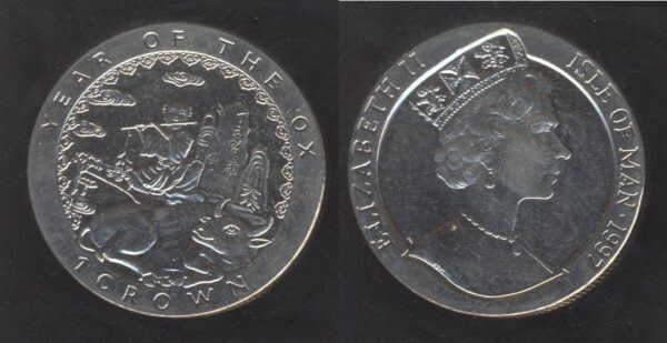 Isle Of Man 1 Crown 1997 Queen Elizabeth II