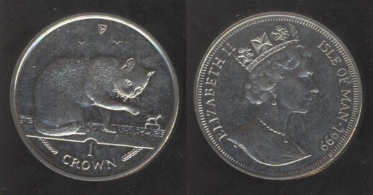 Isle Of Man 1 Crown 1999 Queen Elizabeth II