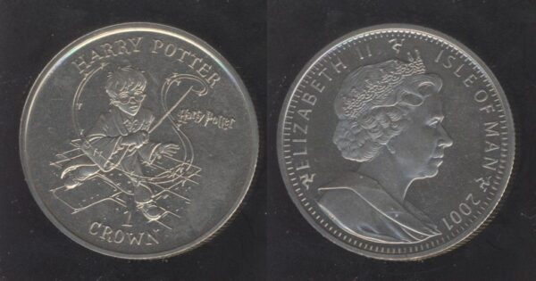 Isle Of Man 1 Crown 2001 Queen Elizabeth II