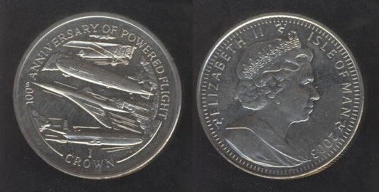 Isle Of Man 1 Crown 2003 Queen Elizabeth II