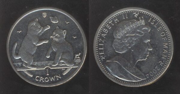 Isle Of Man 1 Crown 2004 Queen Elizabeth II