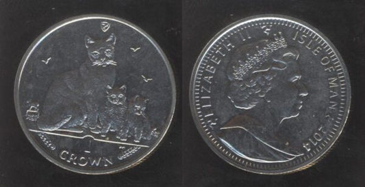 Isle Of Man 1 Crown 2014 Queen Elizabeth II