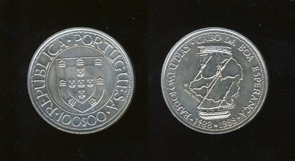 Portugal 100 Escudos 1988 – Bartolomeu Dias